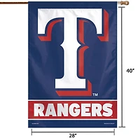 WinCraft Texas Rangers 28" x 40" Wordmark House Flag