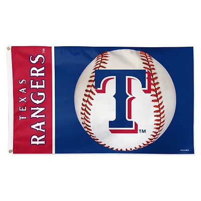 WinCraft Texas Rangers 3' x 5' Baseball Deluxe Single-Sided Flag