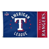 Drapeau de luxe WinCraft Texas Rangers 3' x 5' à une face America 250