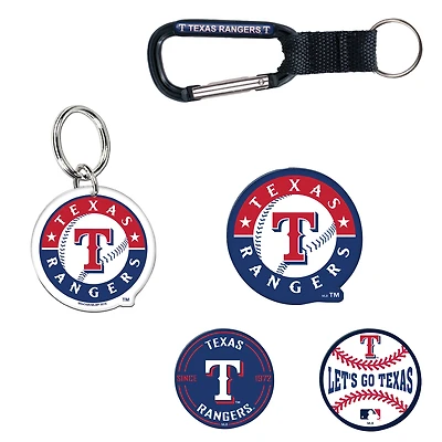 Ensemble de 5 porte-clés et aimants pour réfrigérateur WinCraft Texas Rangers