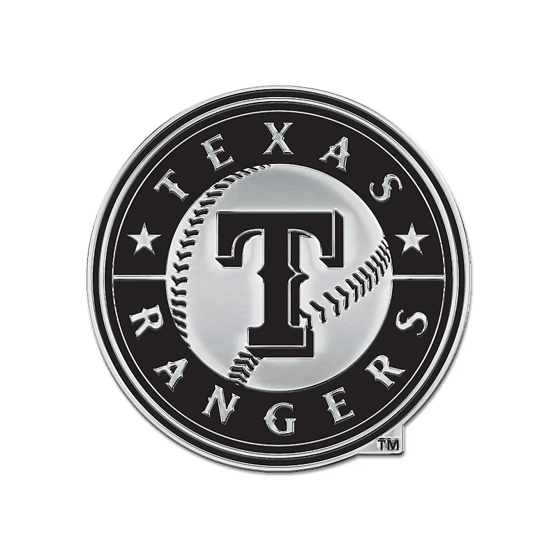 Emblème de voiture WinCraft Texas Rangers Team Chrome