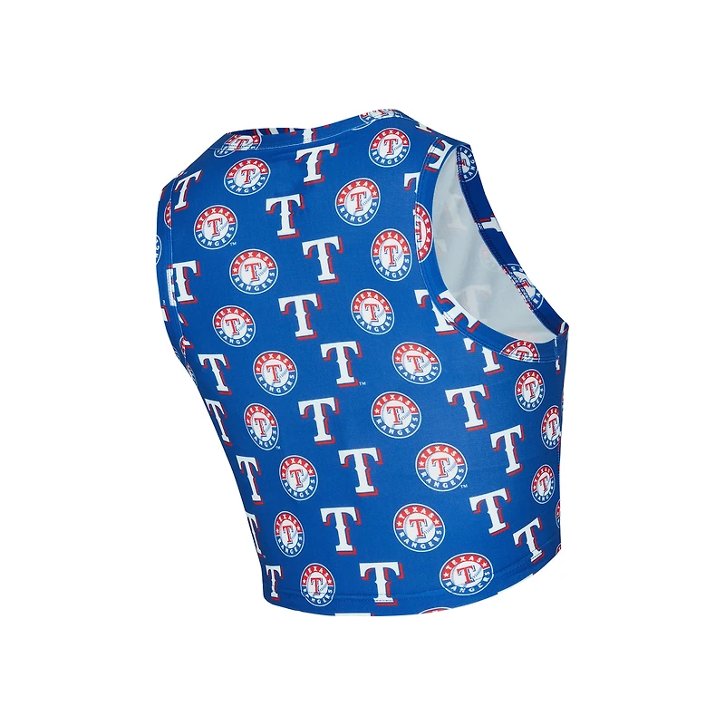 Ensemble débardeur et jupe-short en tricot Concepts Sport Royal Texas Rangers pour femmes