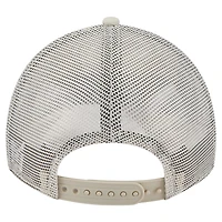 Casquette ajustable 9TWENTY à point carré beige clair des Texas Rangers de New Era pour femme
