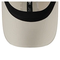 Casquette ajustable 9TWENTY à point carré beige clair des Texas Rangers de New Era pour femme