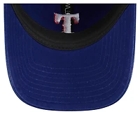 Casquette ajustable New Era Royal Texas Rangers Preppy Team 9TWENTY pour femme