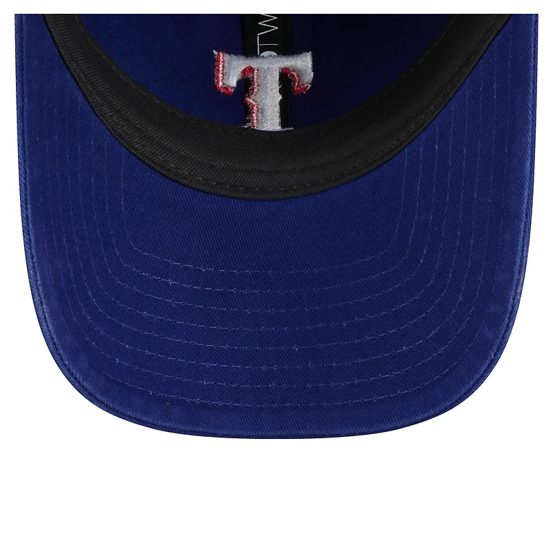 Women's New Era Royal Texas Rangers Preppy Team 9TWENTY Adjustable Hat