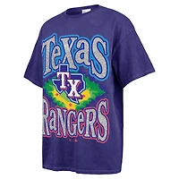 T-shirt petit ami avec lumières clignotantes des Texas Rangers '47 bleu marine pour femmes