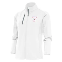 Women's Antigua White Texas Rangers Logo Generation Full-Zip Jacket