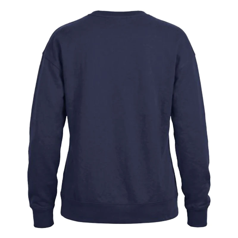 Sweat-shirt à col rond en polaire Champion bleu marine Texas Rangers Americana pour femme