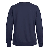 Sweat-shirt à col rond en polaire Champion bleu marine Texas Rangers Americana pour femme