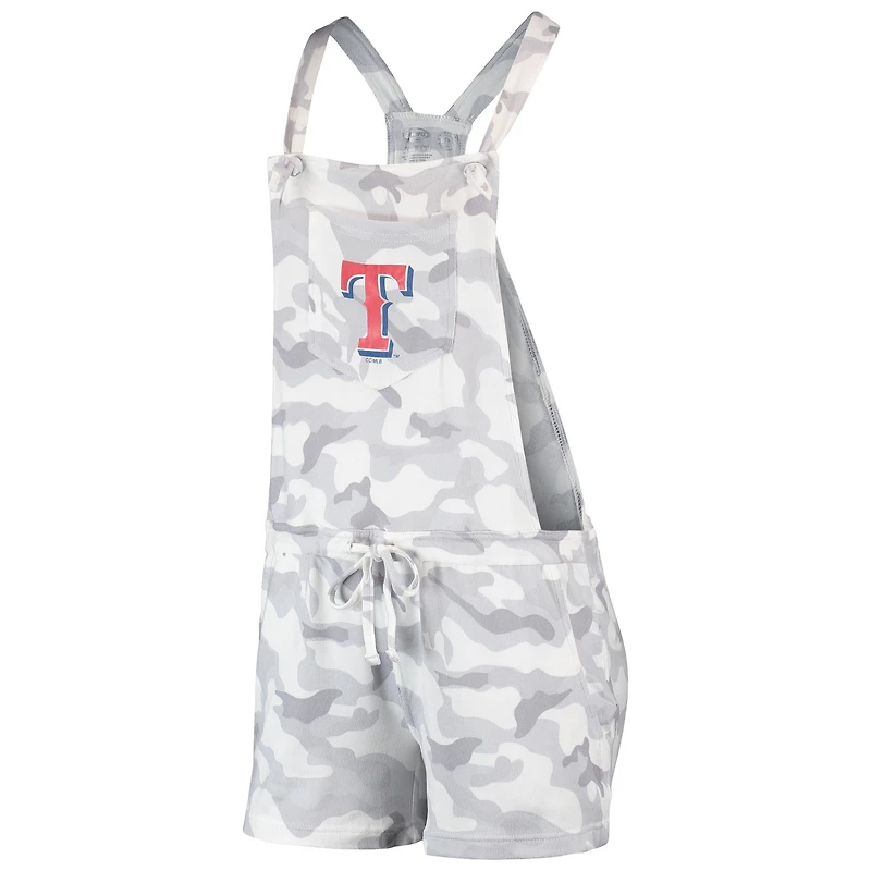 Salopette barboteuse camouflage gris Texas Rangers Concepts Sport pour femmes