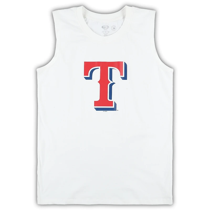 Women's Concepts Sport White/Royal Texas Rangers Plus Tank Top & Shorts Sleep Set