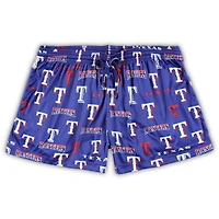 Women's Concepts Sport White/Royal Texas Rangers Plus Tank Top & Shorts Sleep Set