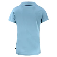 Polo à col en V recyclé Daybreak Eco DryTec bleu clair pour femme des Texas Rangers Cutter & Buck