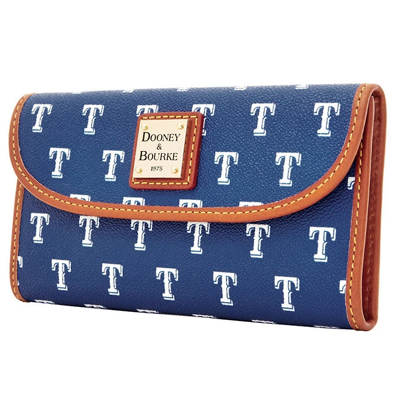 Pochette Continental Dooney & Bourke pour femme, aux couleurs de l'équipe des Texas Rangers