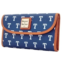Pochette Continental Dooney & Bourke pour femme, aux couleurs de l'équipe des Texas Rangers