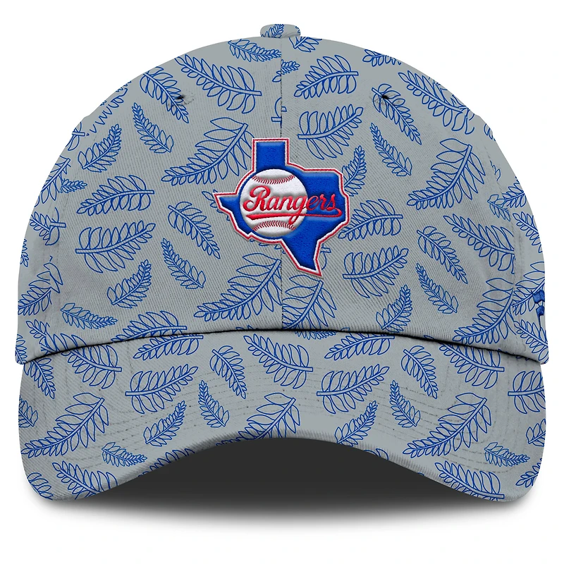 Women's Fanatics  Gray Texas Rangers Cooperstown Collection Shift Adjustable Hat