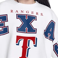 Sweat-shirt court G-III 4Her pour femme par Carl Banks, blanc