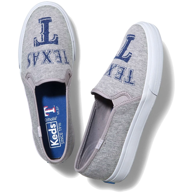 Women's Keds Texas Rangers Double Decker Slip-On Sneakers