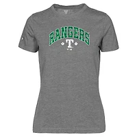 T-shirt à carreaux Maddox pour la Saint-Patrick des Texas Rangers femme Levelwear gris