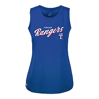 Women's Levelwear Royal Texas Rangers Accolade Macy Prospect Tank Top