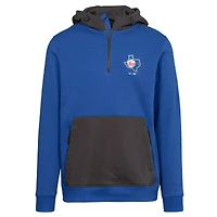 Sweat à capuche zippé quart de tour Chicane Core Logo pour femme la collection Cooperstown des Royal Texas Rangers Levelwear