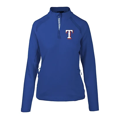 Women's Levelwear Royal Texas Rangers Hadley Quarter-Zip Pullover Top