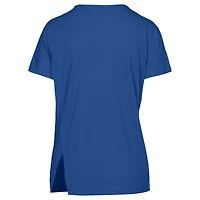 Women's Levelwear Royal Texas Rangers Influx Cooperstown Core Logo T-Shirt
