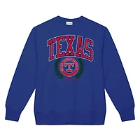 Sweat-shirt avec logo de la collection Cooperstown des Royal Texas Rangers Mitchell & Ness pour femme