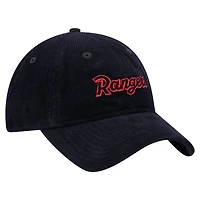 Women's New Era Dark Blue Texas Rangers Corduroy 9TWENTY Adjustable Hat
