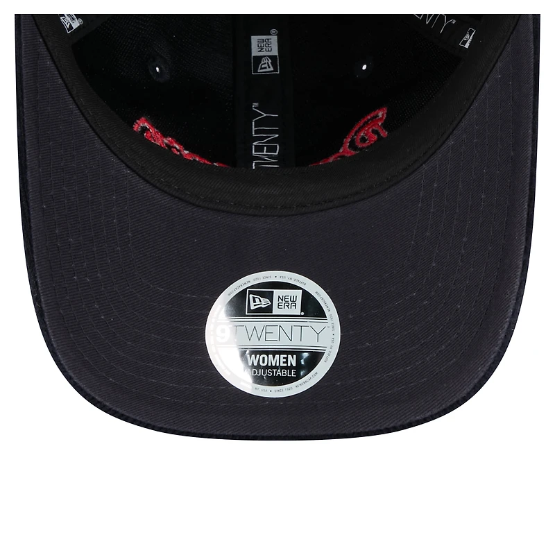 Women's New Era Dark Blue Texas Rangers Corduroy 9TWENTY Adjustable Hat
