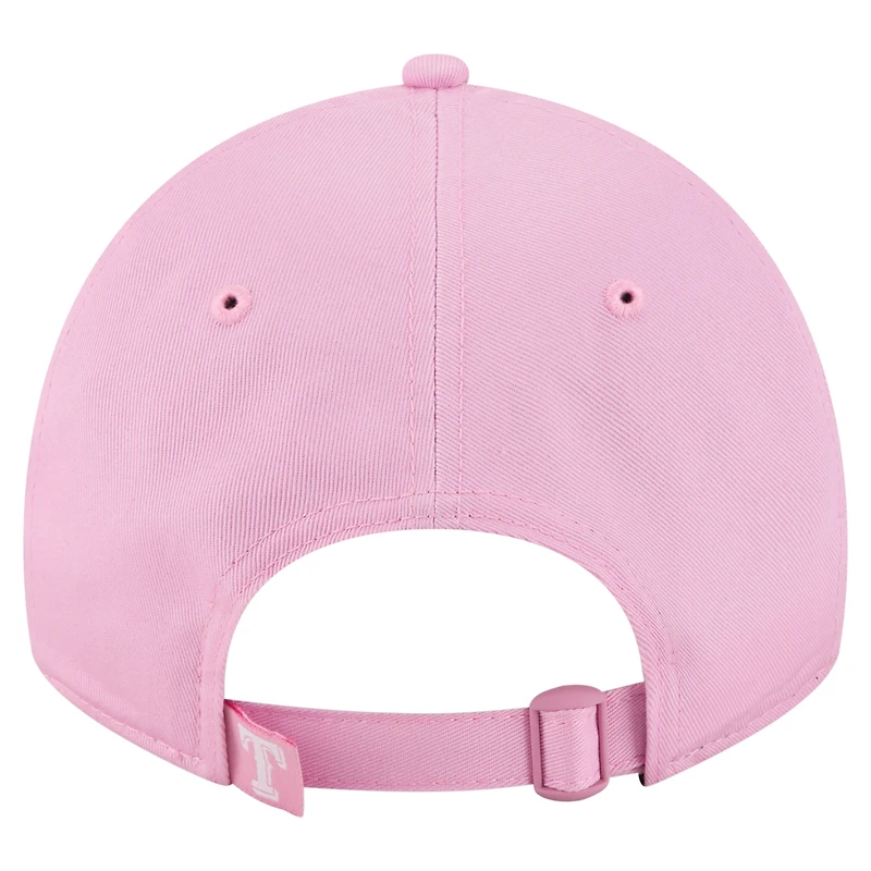 Casquette ajustable 9TWENTY rose Texas Rangers pour femme de New Era, idéale pour la fête des mères