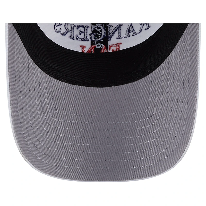 Women's New Era White Texas Rangers Team Fan 9TWENTY Adjustable Hat