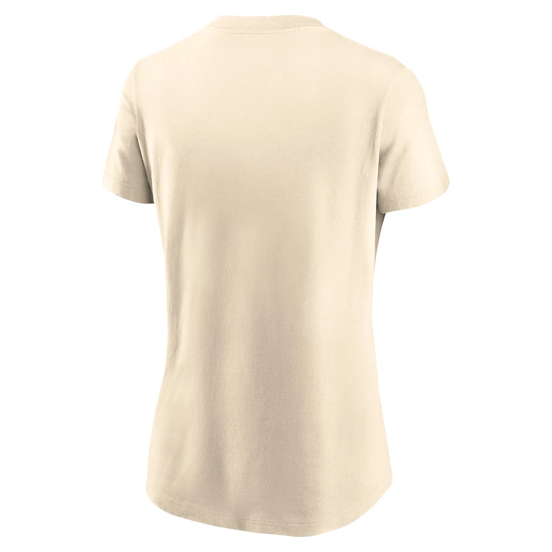 Women's Nike Cream Texas Rangers City Connect Wordmark T-Shirt