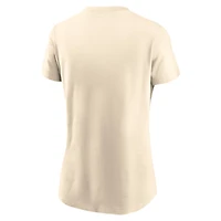 Women's Nike Cream Texas Rangers City Connect Wordmark T-Shirt