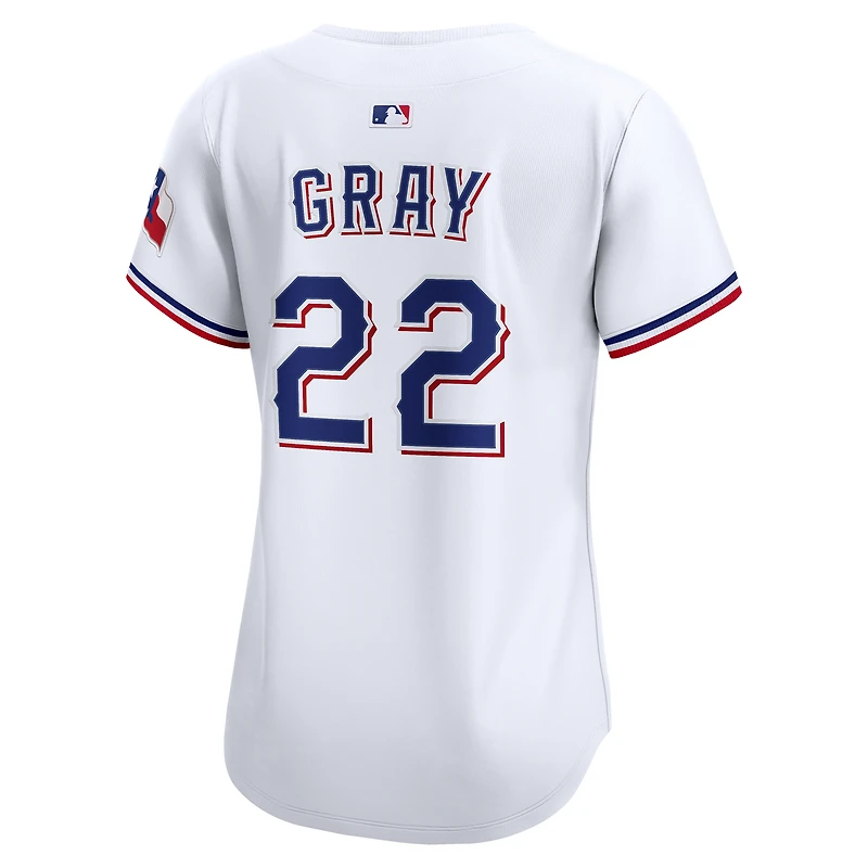 Maillot de joueur Nike Jon Gray blanc Texas Rangers domicile édition limitée pour femme