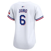 Maillot de joueur Nike Josh Jung blanc Texas Rangers Home Limited pour femme