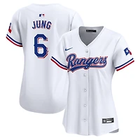 Maillot de joueur Nike Josh Jung blanc Texas Rangers Home Limited pour femme