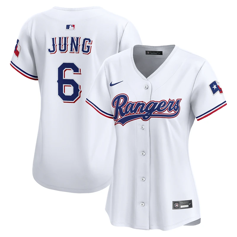 Women's Nike Josh Jung White Texas Rangers Home Limited Player Jersey