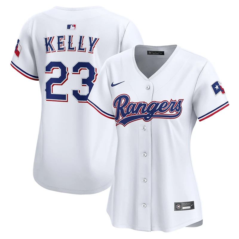 Maillot de joueur Nike Merrill Kelly blanc Texas Rangers domicile édition limitée pour femme