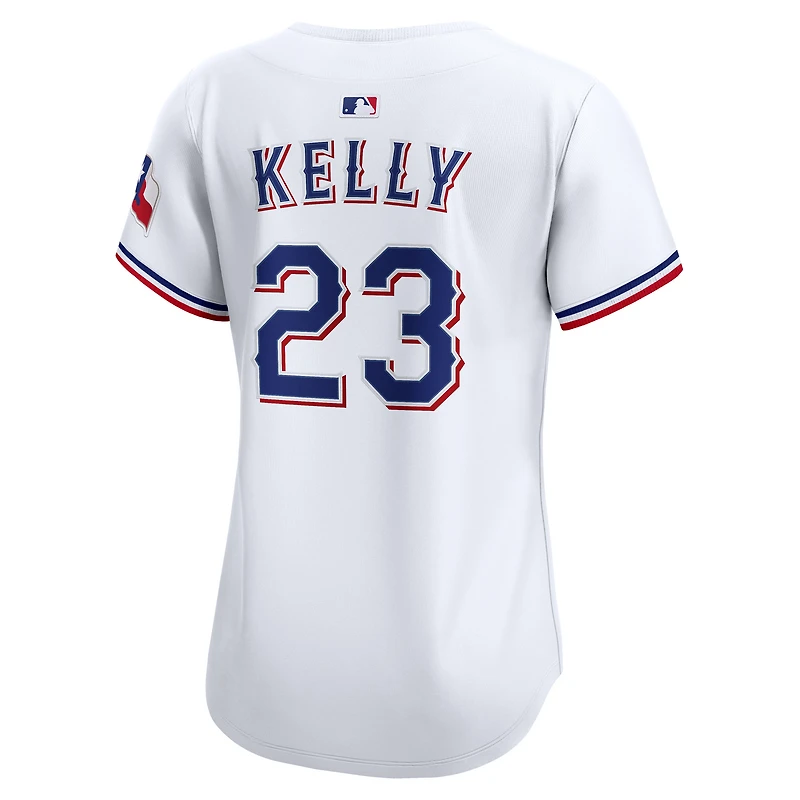 Maillot de joueur Nike Merrill Kelly blanc Texas Rangers domicile édition limitée pour femme