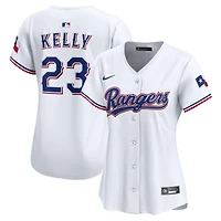 Maillot de joueur Nike Merrill Kelly blanc Texas Rangers domicile édition limitée pour femme