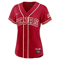 Maillot Nike Nathan Eovaldi rouge Texas Rangers 2026 City Connect Stadium pour femme
