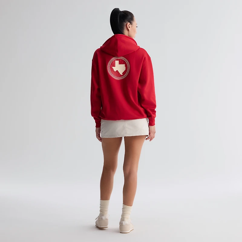 Women's Nike Red Texas Rangers Authentic Collection City Connect Therma Hoodie