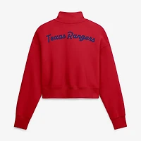 Sweat-shirt à demi-zip en polaire Nike rouge Texas Rangers Primetime Phoenix pour femme