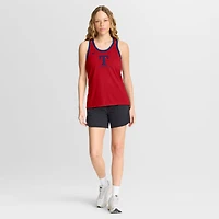 Women's Nike Red Texas Rangers Tri-Blend Dri-FIT Racerback Tank Top