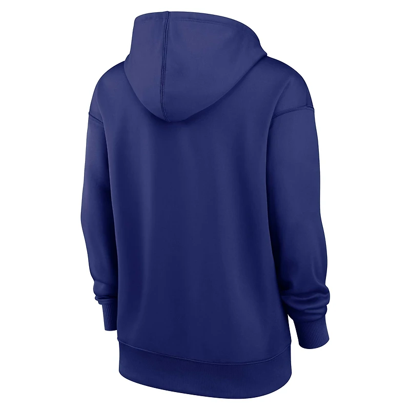 Sweat à capuche Nike Royal Texas Rangers Authentic Collection Therma pour femme