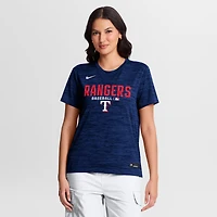 T-shirt Nike Royal Texas Rangers Authentic Collection Velocity Dri-FIT pour femme