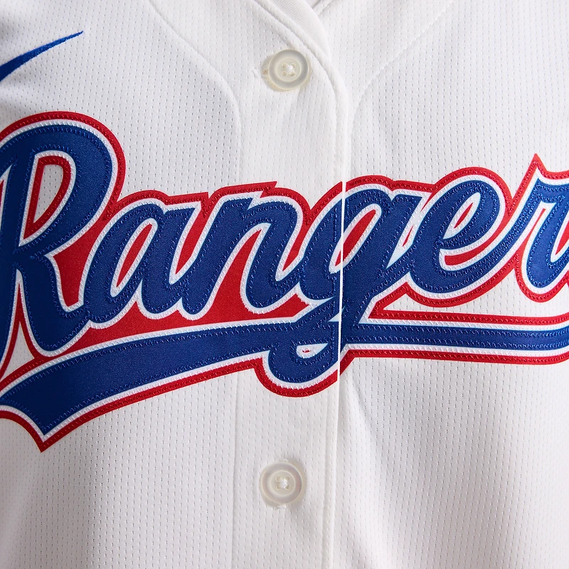 Maillot domicile Nike Texas Rangers blanc pour femme en édition limitée
