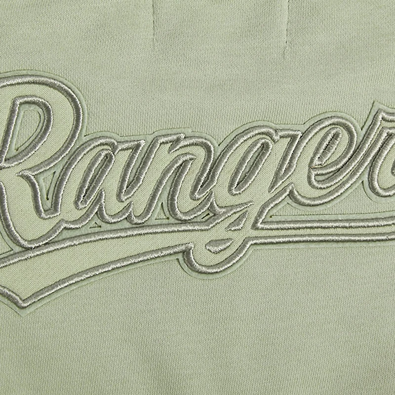 Sweat-shirt court surdimensionné neutre Pro Standard Green Texas Rangers pour femmes